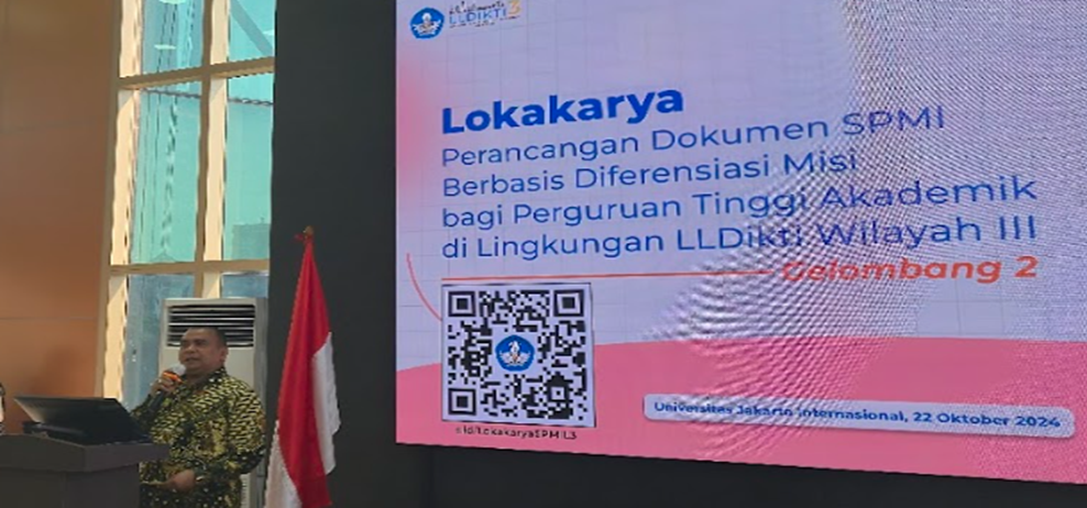 Kegiatan Lokakarya Perancangan Dokumen SPMI Berbasis Diferensiasi Misi bagi Perguruan Tinggi (Akademik) di Lingkungan LLDikti Wilayah III. 